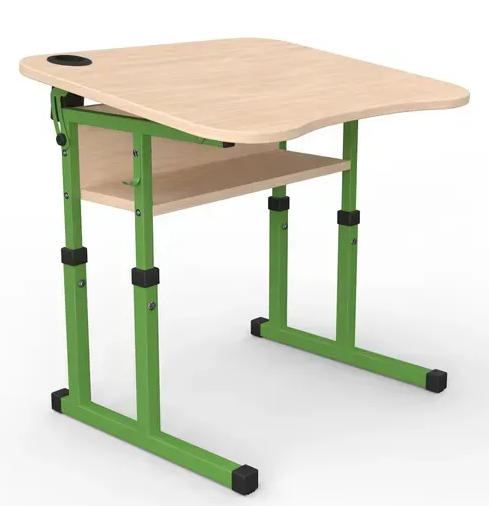 Стіл учнівський №4-7 з регулюванням куту нахилу стільниці 600х500 МФ Вересень